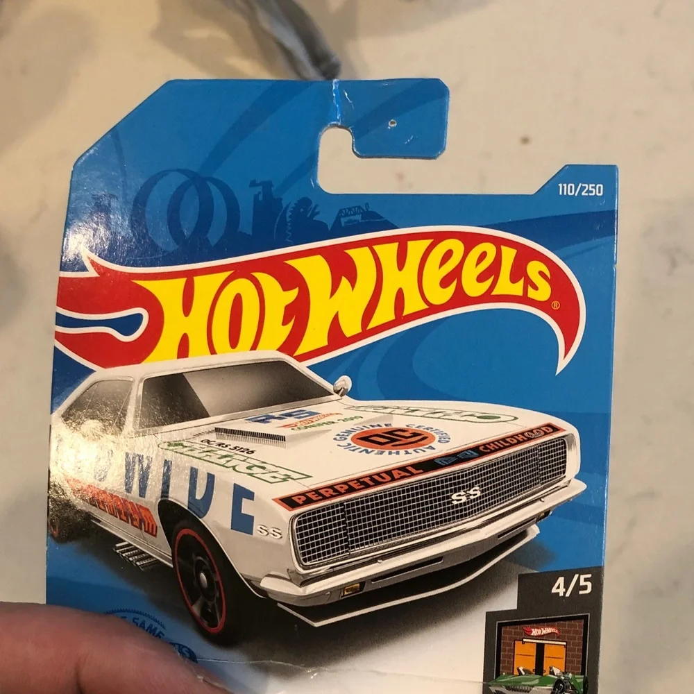 Mattel Hot Wheels '67 Camaro - Blue, White, and Red